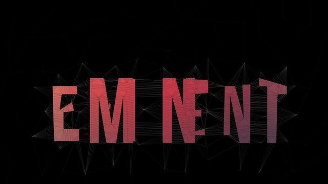 Eminent Domain Text Morphing Tessellated Looping Meshes Text Morph