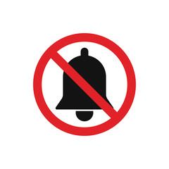 No sound icon isolated on white background. Vector illustration.