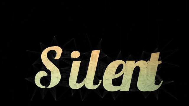 Silent Partner Text Morphing Tessellated Looping Grid Text Morph