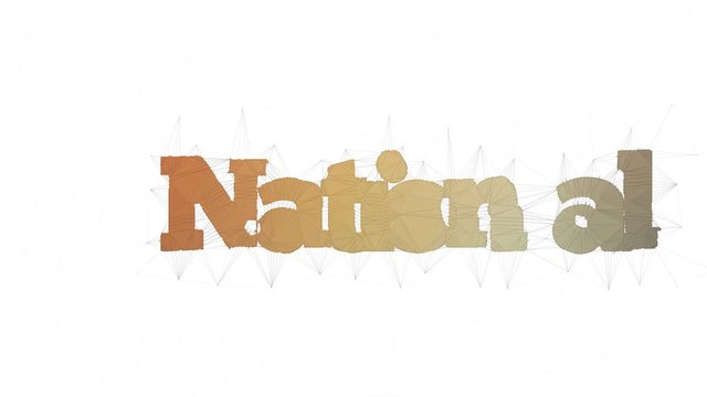 National Socialism Text Morphing Tessellating Looping Polygons Text Morph