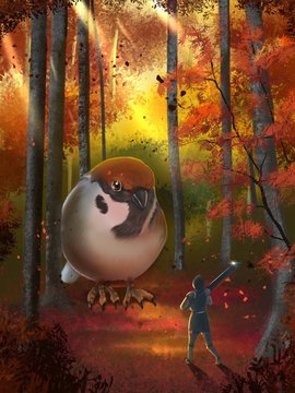 autumn leaves on a background