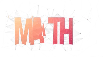 Math Teacher Text Changing Tessellated Looping Triangles Text Morph