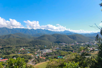 Fototapeta premium village in the mountains