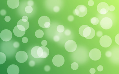Abstract green bokeh with soft light background illustration
