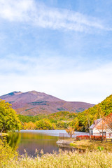 秋色の蔵王　宮城より望む