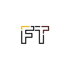 Letter FT logo icon design template elements