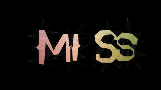Miss Out Text Morphing Tessellated Looping Polygons Text Morph