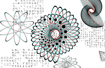 science wallpaper graphic design illustration for background