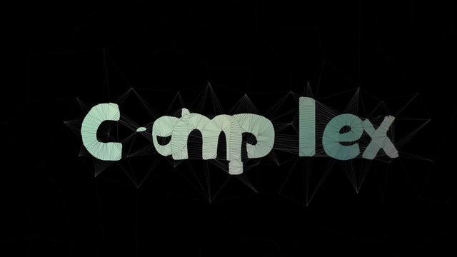 Complex Number Text Merging Tessellation Looping Grid Text Morph