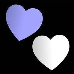 Valentine's Day. Colorful,multicolored  hearts. Vector illustration. Abstract. Love