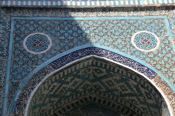 Uzbekistan. Samarkand. Memorial to Shahi Zinda