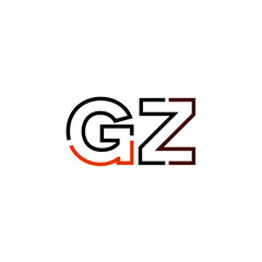 Letter GZ logo icon design template elements