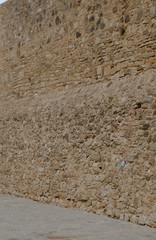 texture of old wall in asilah morocco