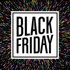 Black friday sale vector illustration.