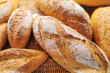 Bread background can use for design, food concept...
