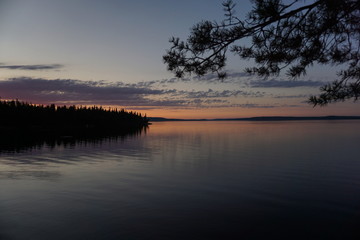 Lake sunset - Finland