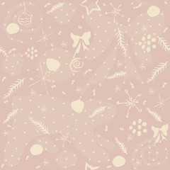 Beautiful seamless repeating winter pattern