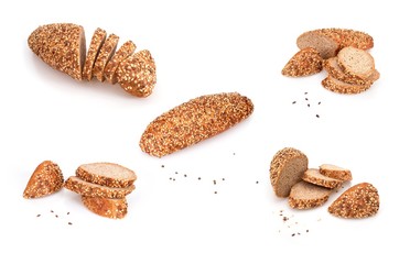 Bread isolated on a white background