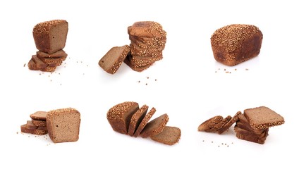 Bread isolated on a white background