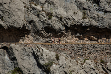 paisaje en Ruta del Cares entre Asturias y León