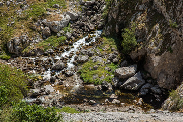 paisaje en Ruta del Cares entre Asturias y León