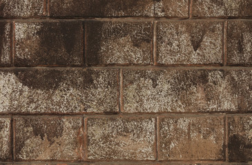 Wall of old brown brick.