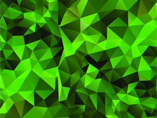  abstract emerald background from triangles