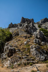 paisaje en Ruta del Cares entre Asturias y León