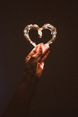 light heart in the hands love © Lais