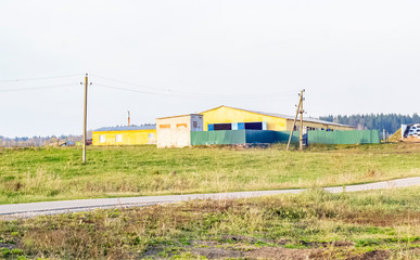 rural farm on the outskirts of the village