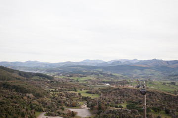 Fototapeta na wymiar Vistas de Santander desde parque de Cabárceno