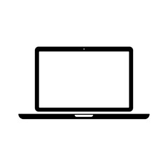 Laptop monitor icon vector illustration. EPS 10