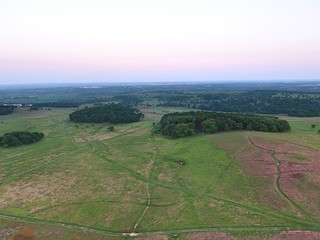 Beautiful parks. United Kingdom. Drone footage.