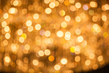 Obraz premium Golden lights with blur in wedding