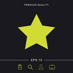Obraz premium Star icon for web and mobile