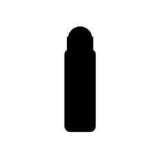 roll on deodorant canister simple icon vector