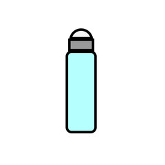 roll on deodorant canister simple icon vector