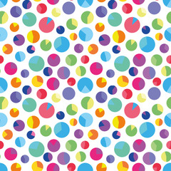 Colored circles pattern vector illustration