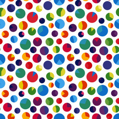 Colored circles pattern vector illustration