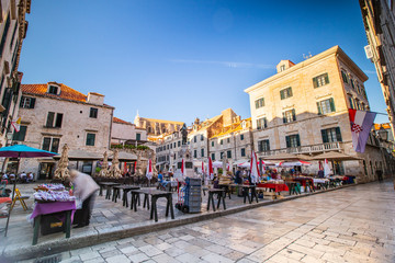 Fototapeta na wymiar Dubrovnik in autumn. October. No people.