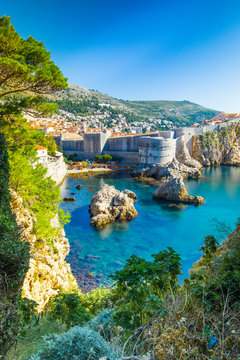 Fototapeta Dubrovnik in autumn. October. No people.