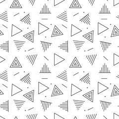 Triangle black pattern vector illustration