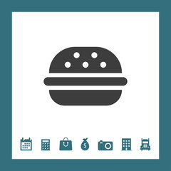 Burger icon for web and mobile