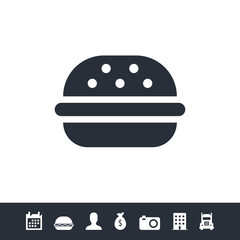 Burger icon for web and mobile