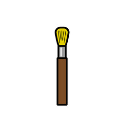 simple icon vector, makeup brush