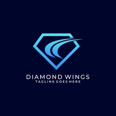 Diamond Vector Template Design Illustration