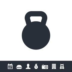 Weight kilogram icon illustration isolated vector sign symbol