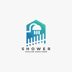 Shower Design Illustration Vector Template