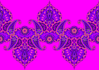 Indian ethnic seamless pattern.