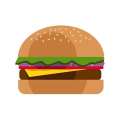 delicious burger vector logo design